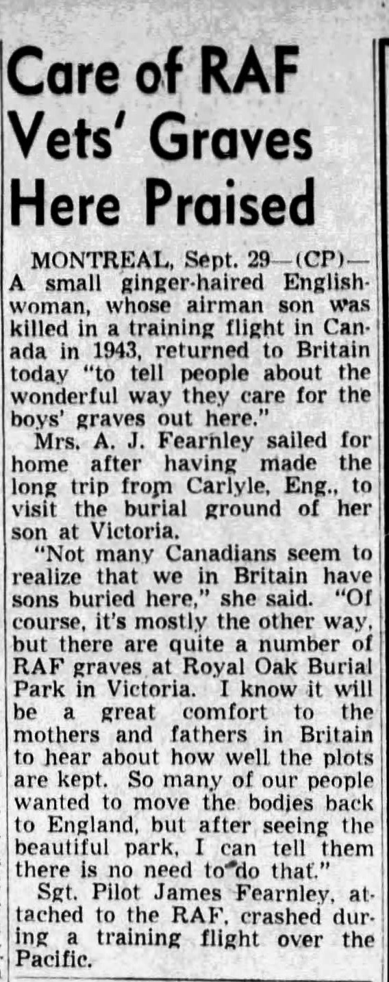 Fearnley mother visit